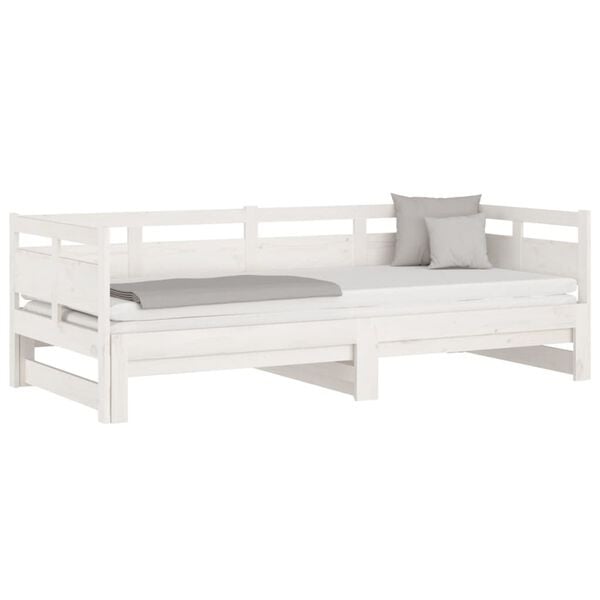 Canapé-lit extensible en pin blanc - 35% de remise