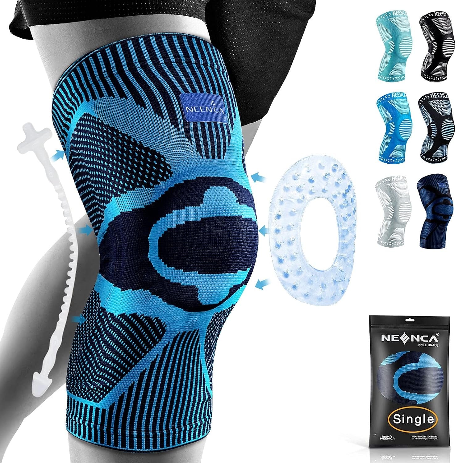 Genouillère médicale 2XL bleu clair - 30% de remise - Déballé
