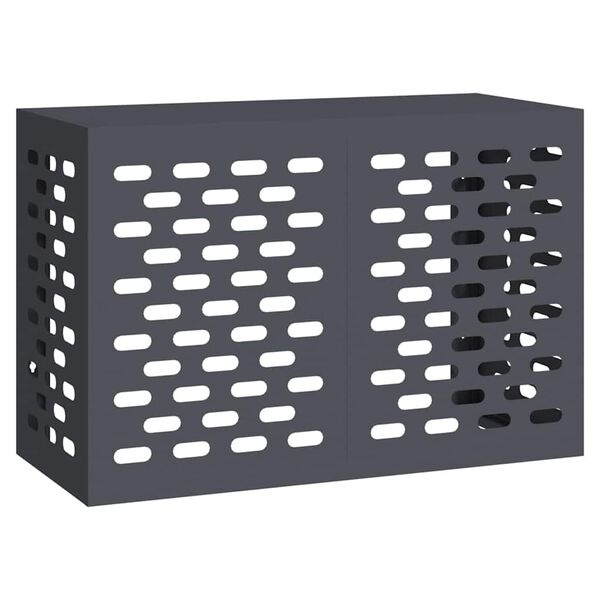 Cache climatiseur extérieur en acier anthracite 90x40x60cm - 34% de remise