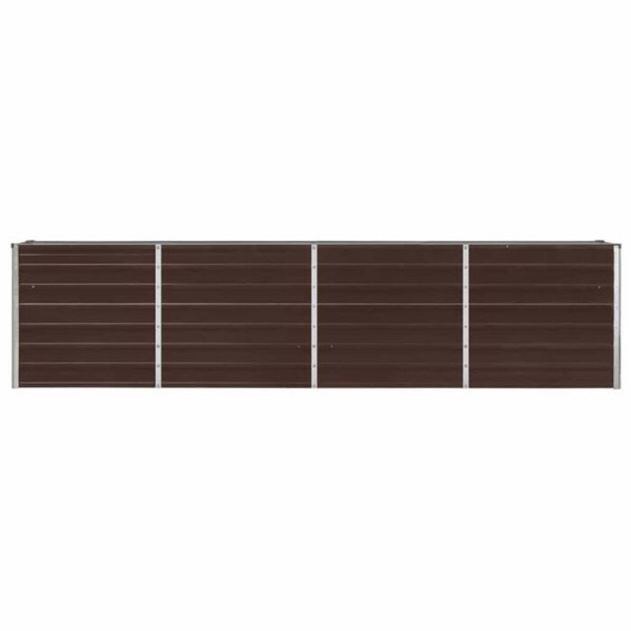 Jardinière surélevée en acier marron 320x40x77 cm - 34% de remise