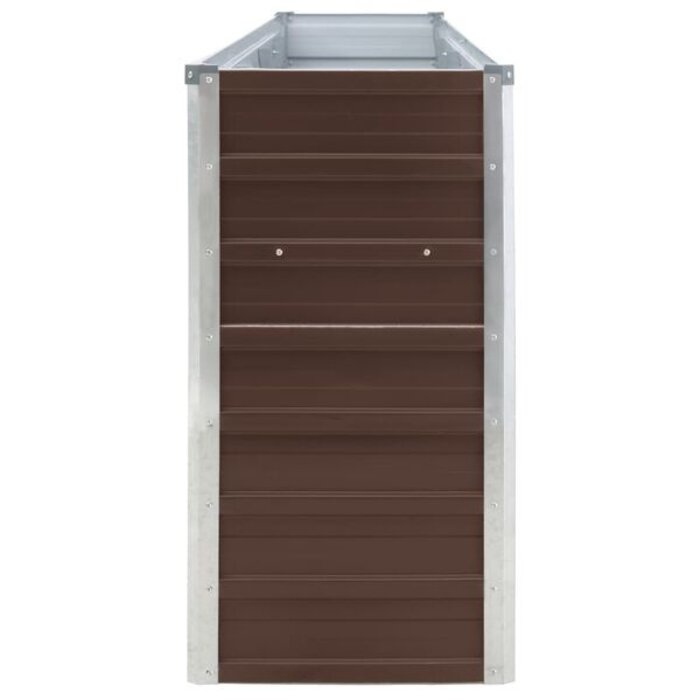 Jardinière surélevée en acier marron 320x40x77 cm - 34% de remise