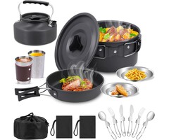 Set de cuisine de camping 14 pièces - 38% de remise