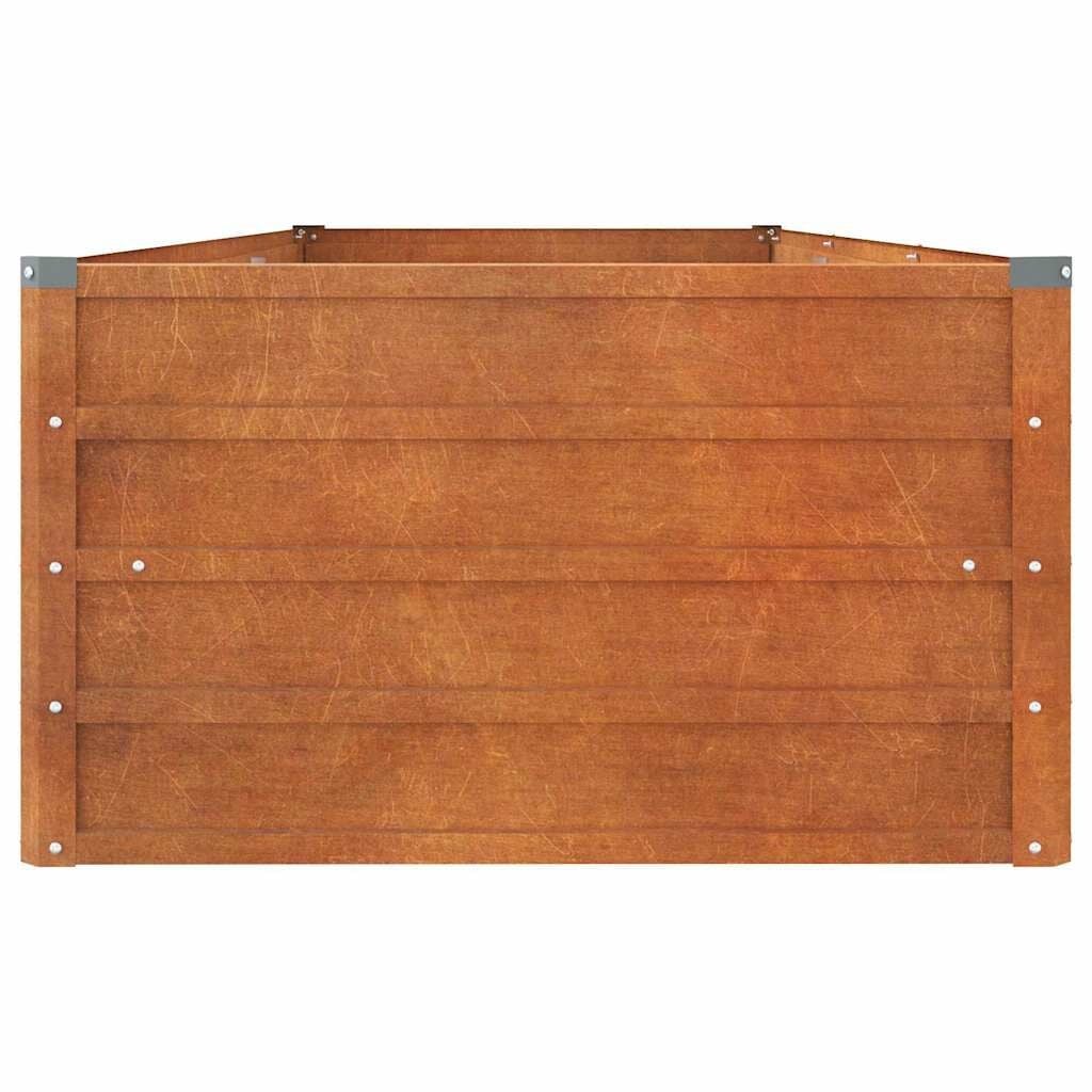 Jardinière en acier corten 240x80x45cm - Rouille - 34% de remise