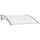 Auvent de porte 120x100 cm en polycarbonate gris - 33% de remise