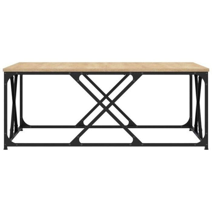 Table basse carrée 100x100cm bois chêne sonoma - 33% de remise
