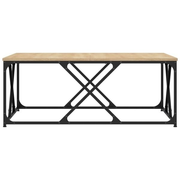 Table basse carrée 100x100cm bois chêne sonoma - 33% de remise