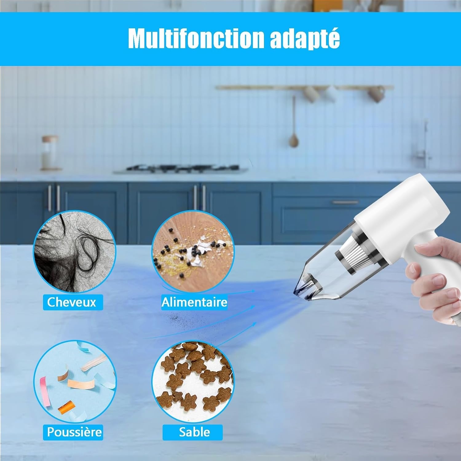 Aspirateur à main sans fil 6-en-1 multifonction - 32% de remise