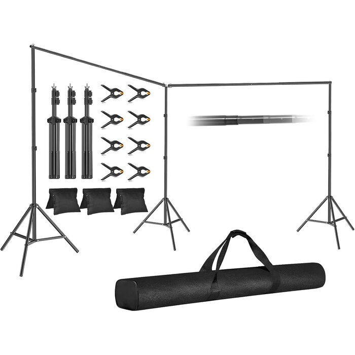 Support de fond studio photo 6m x 2,1m - 34% de remise
