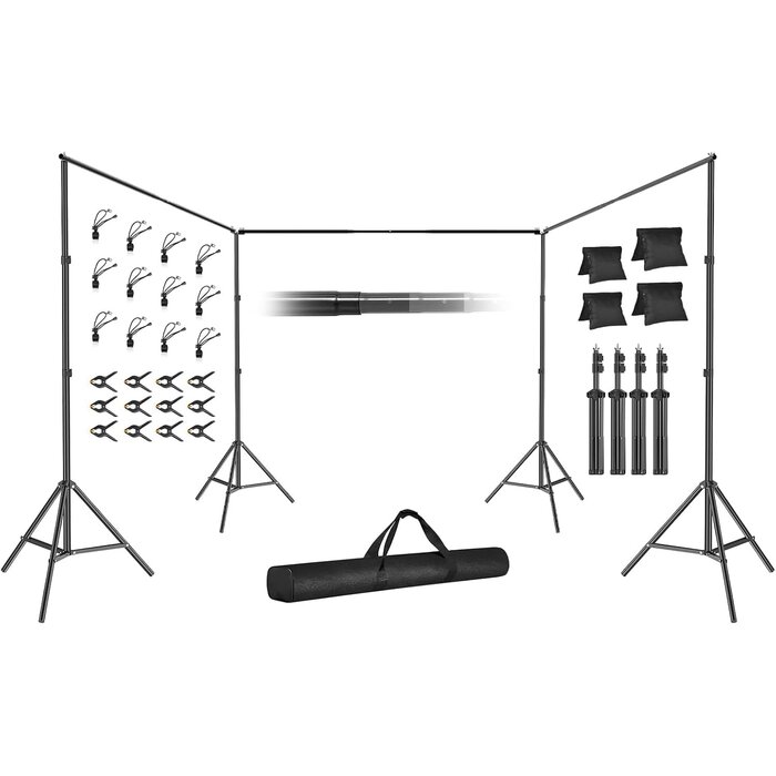 Support de fond studio photo 6m x 2,1m - 34% de remise