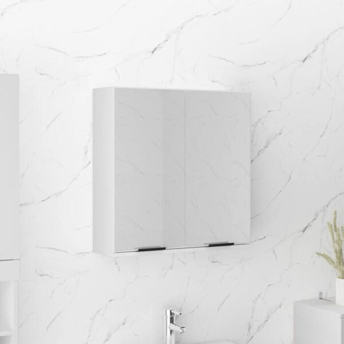 Armoire de salle de bain avec miroir 64x20x67 cm - 34% de remise
