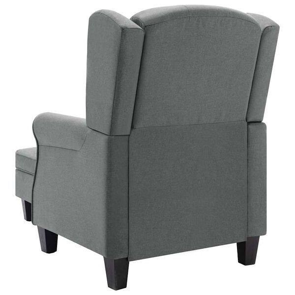 Fauteuil avec repose-pieds gris clair - 35% de remise