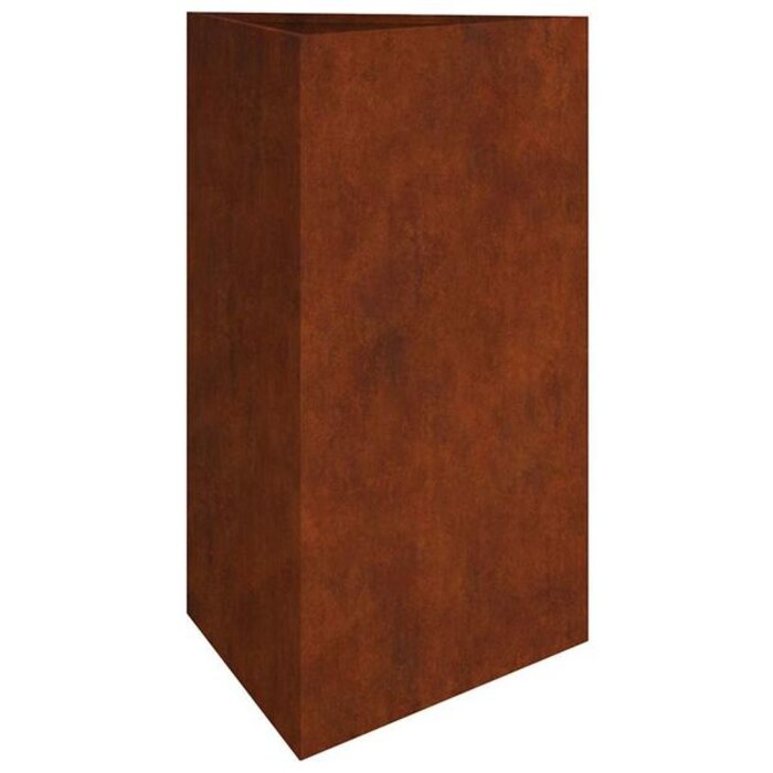 Jardinière en acier Corten 50x43x75 cm - 32% de remise