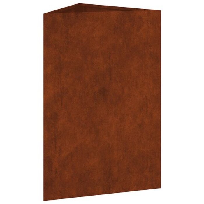 Jardinière en acier Corten 50x43x75 cm - 32% de remise