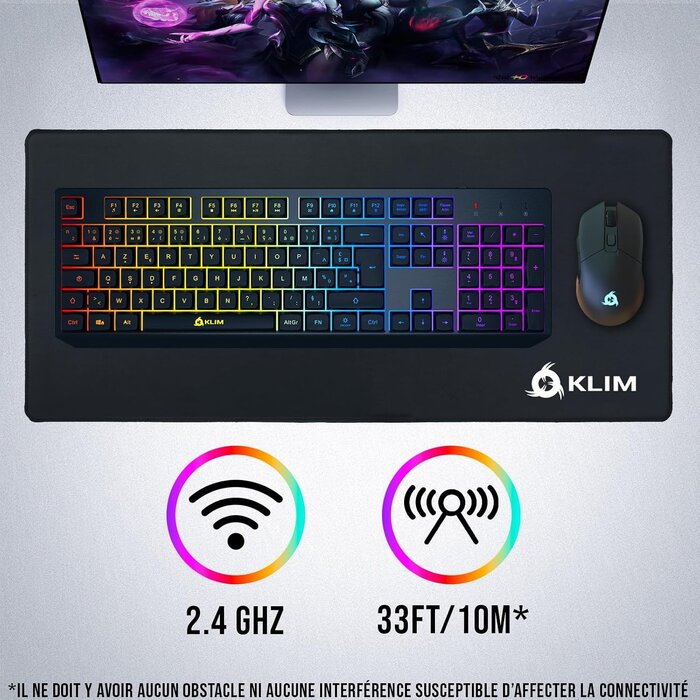 Clavier Gaming sans fil QWERTZ - RGB - Étanche - 28% de remise
