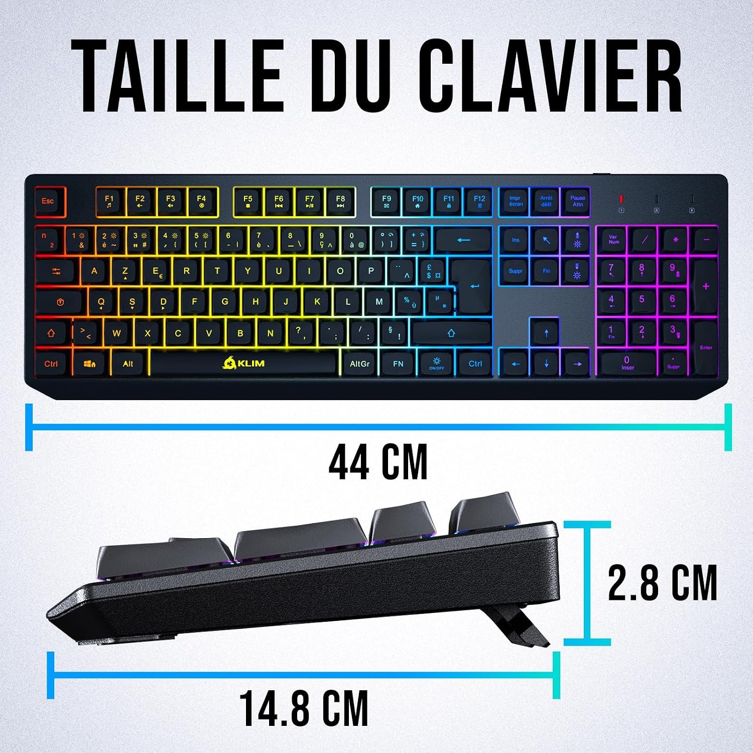 Clavier Gaming sans fil QWERTZ - RGB - Étanche - 28% de remise