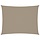 Voile d'ombrage rectangulaire 4x5 m taupe - 34% de remise