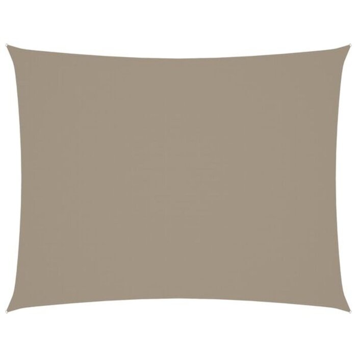 Voile d'ombrage rectangulaire 4x5 m taupe - 34% de remise
