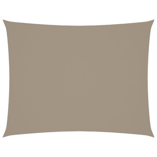 Voile d'ombrage rectangulaire 4x5 m taupe - 34% de remise