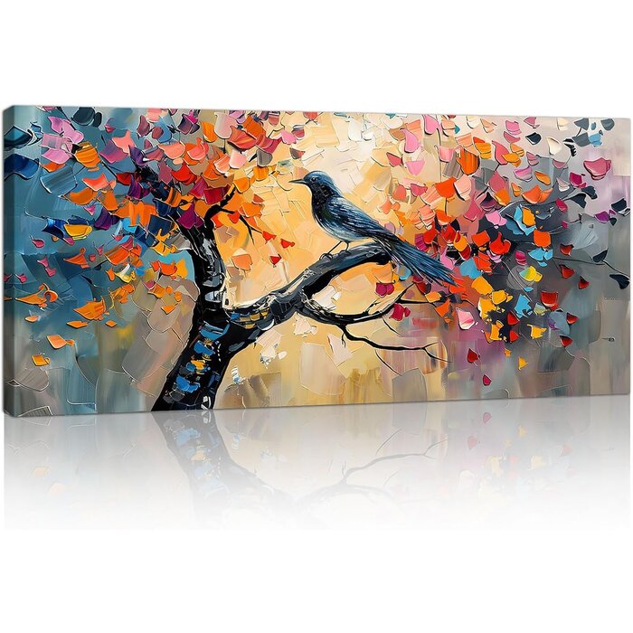 Tableau Arbre de Vie abstrait 120x50 cm - 28% de remise
