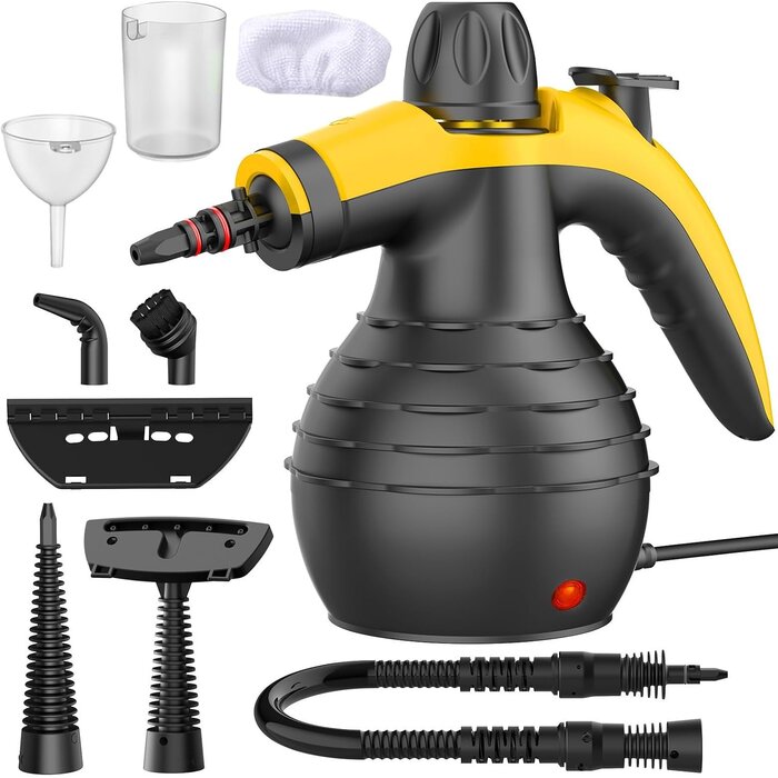 Nettoyeur vapeur portatif 1050W - 9 accessoires - 31% de remise