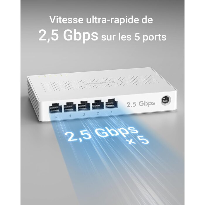 Switch Ethernet 2,5 Gbps 5 ports - Déballé - 33% de remise