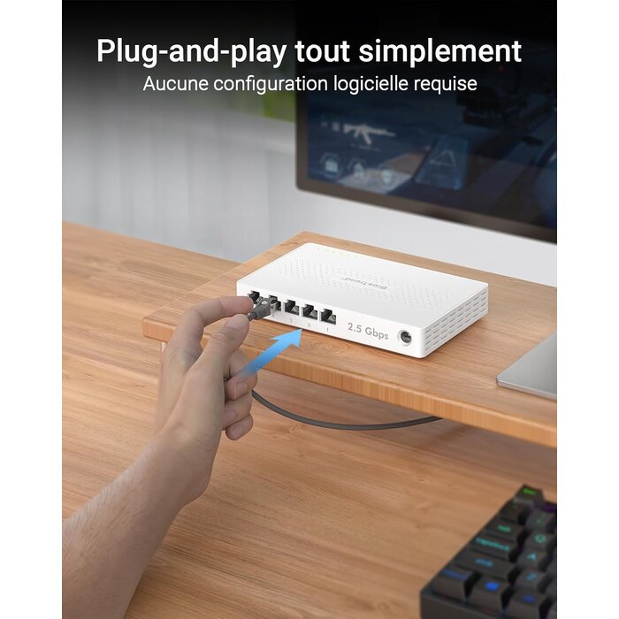 Switch Ethernet 2,5 Gbps 5 ports - Déballé - 33% de remise