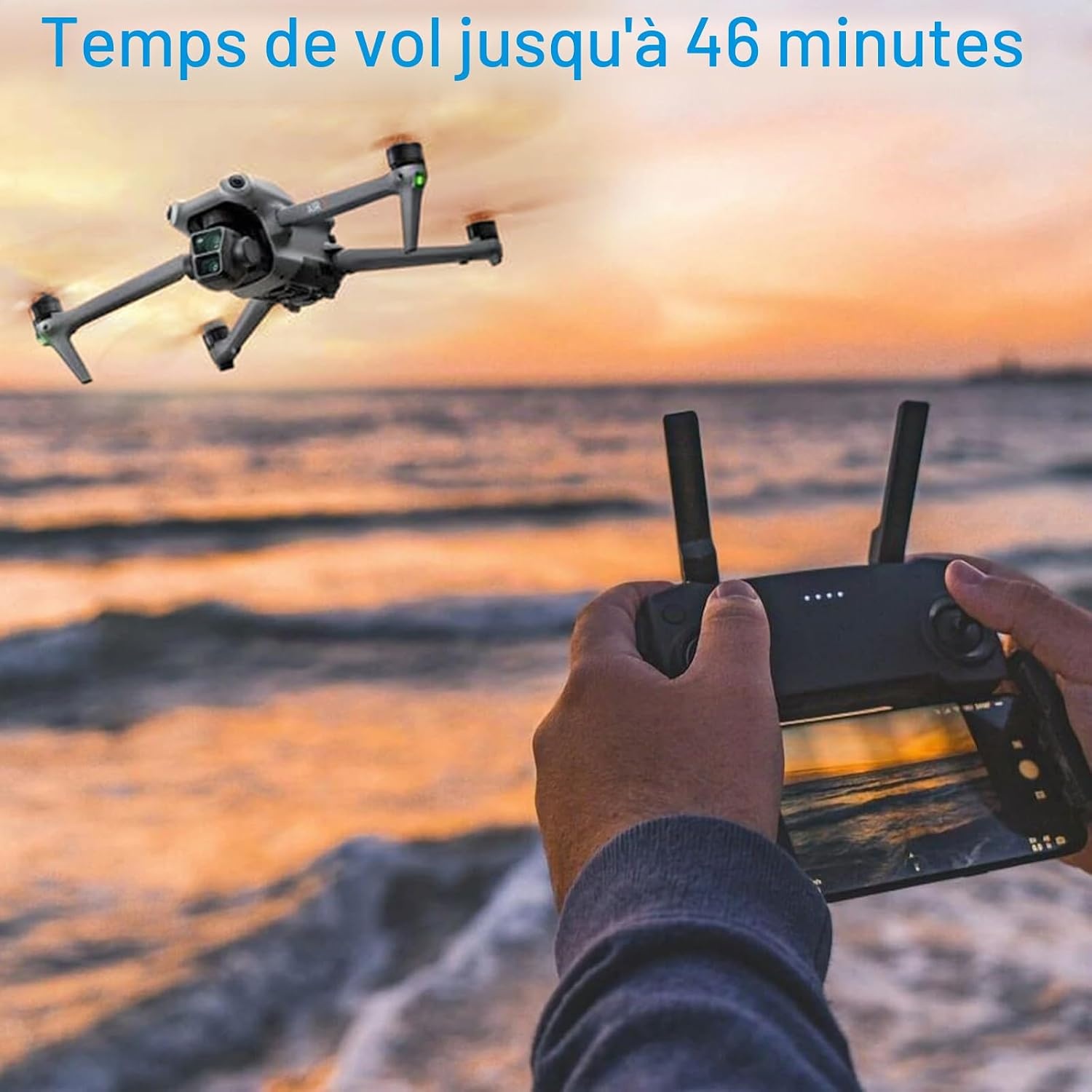 Lot de 2 Batteries pour Drone - 4241 mAh - 30% de remise