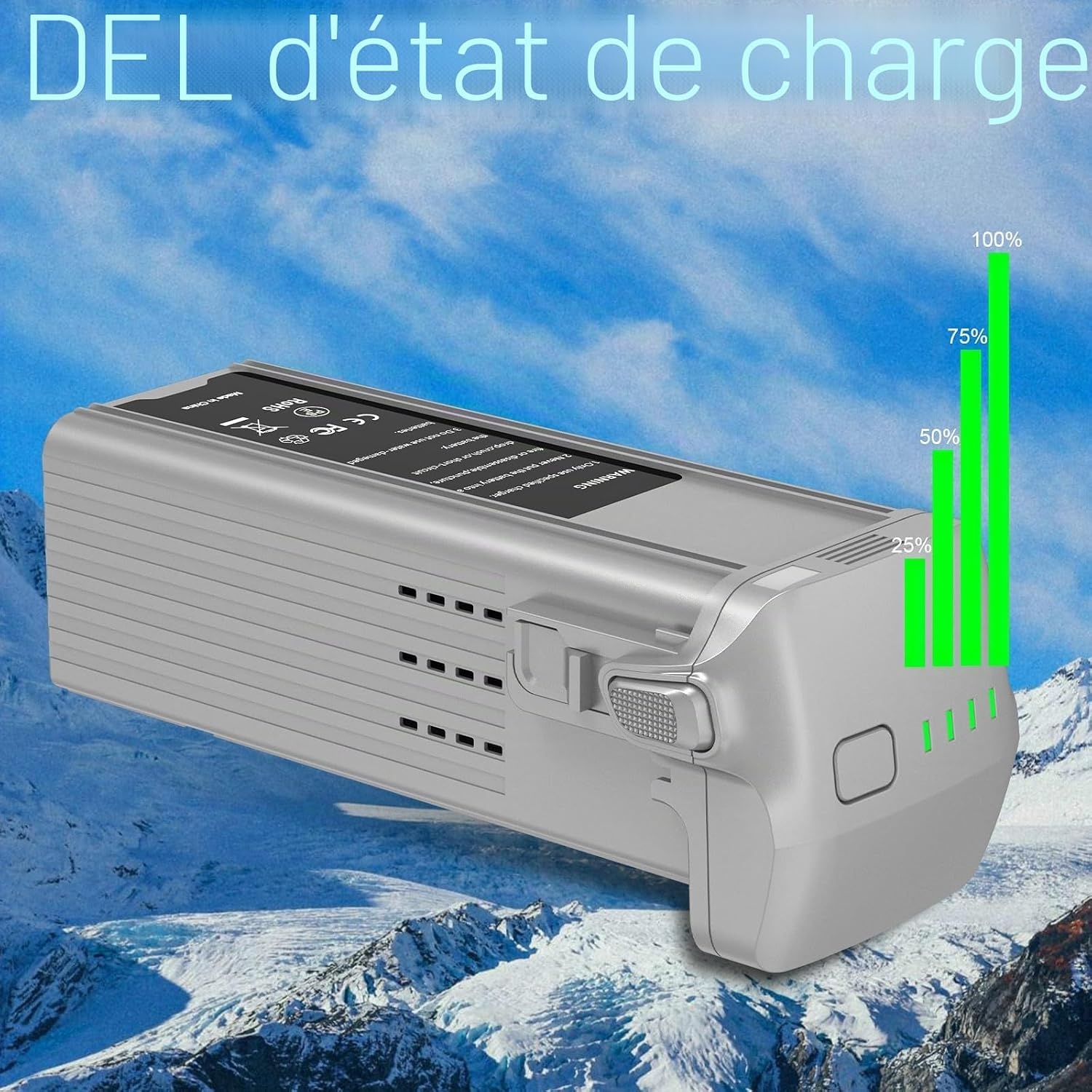 Lot de 2 Batteries pour Drone - 4241 mAh - 30% de remise