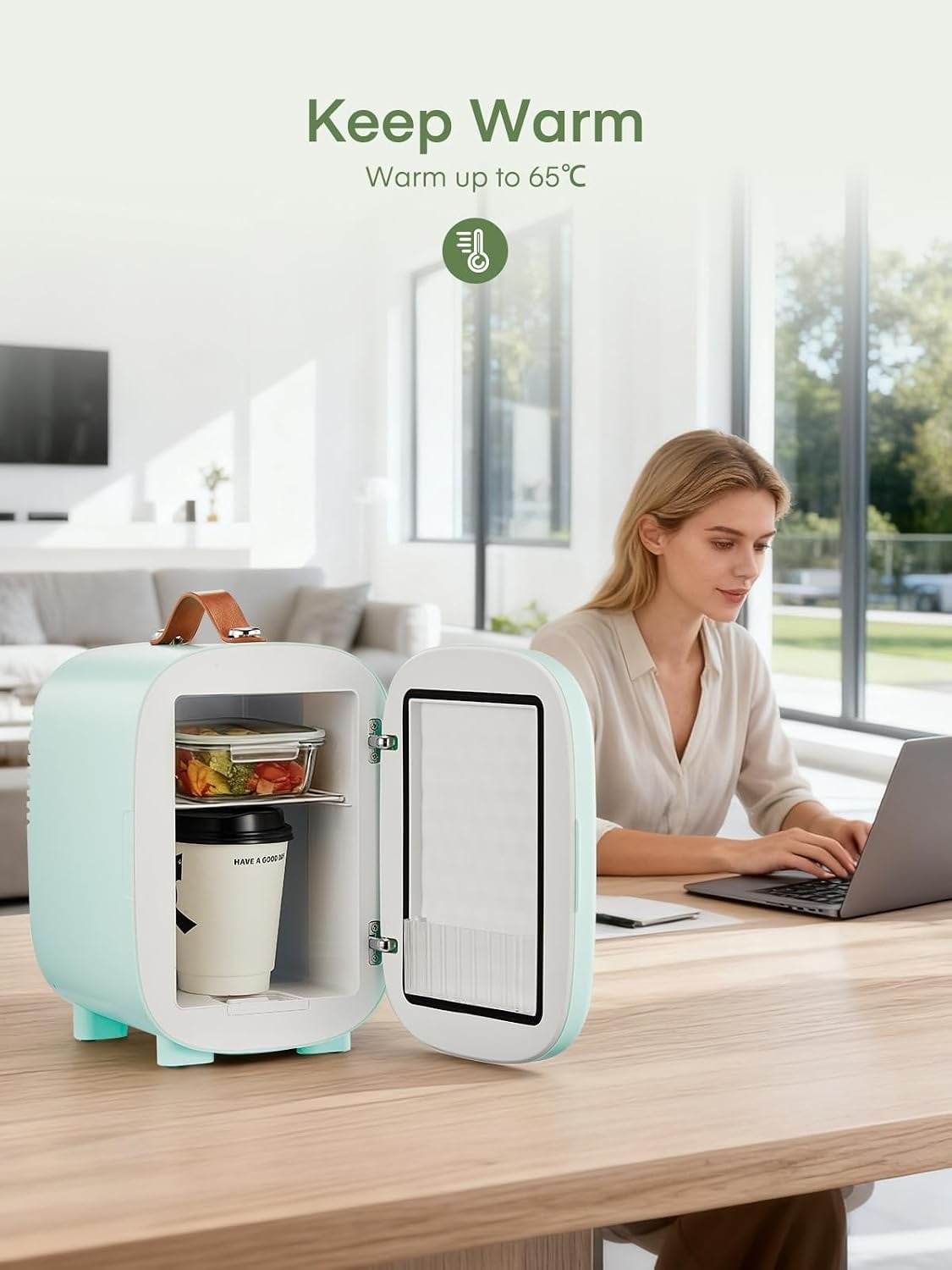 Mini-réfrigérateur portable 5L Vert - 33% de remise