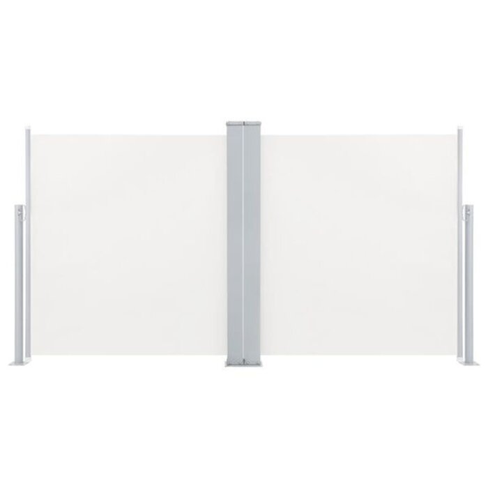 Paravent latéral rétractable 180x600 cm Crème - 34% de remise
