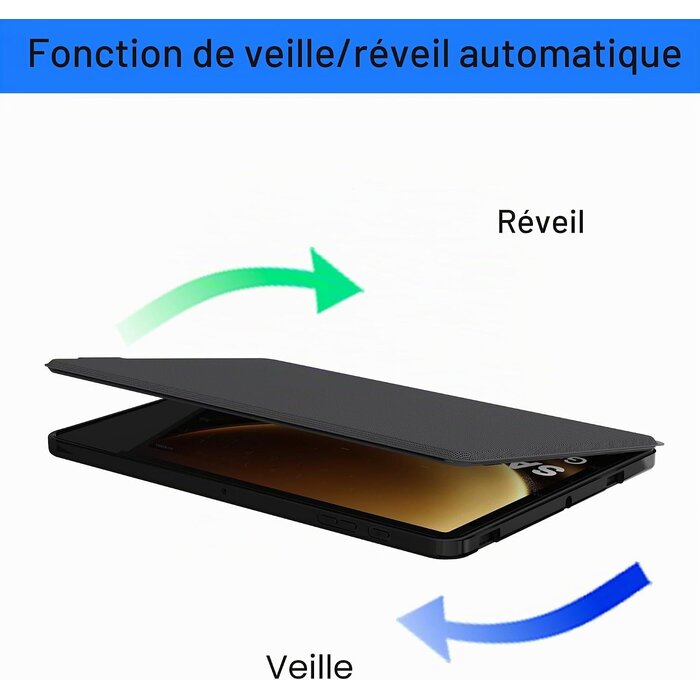 Étui clavier QWERTZ pour Samsung Tab S10/S9/S8 Ultra - 34% de remise