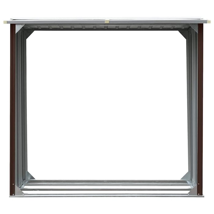Abri bois de chauffage acier galvanisé 172x154cm - 34% de remise