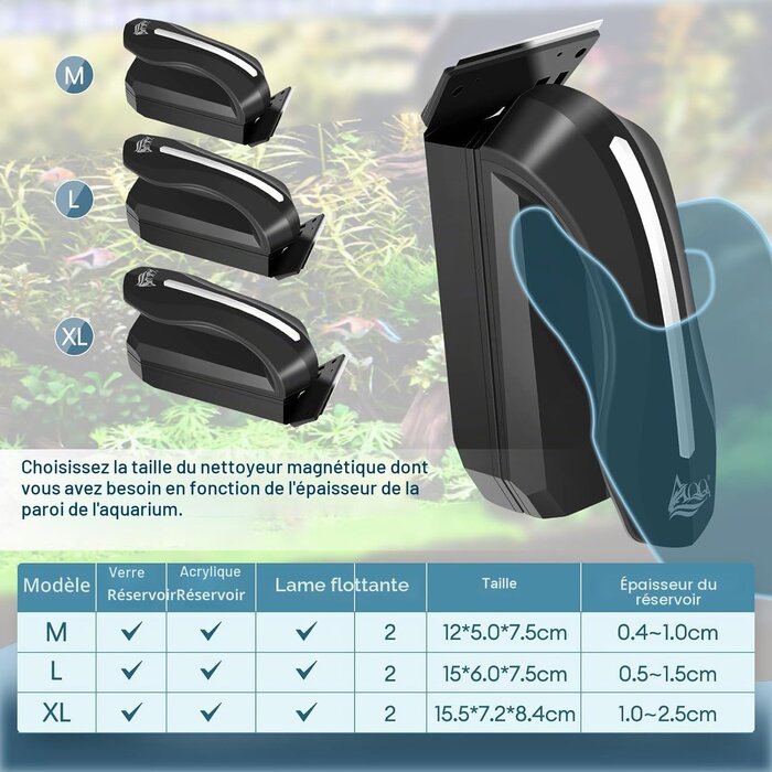 Nettoyeur magnétique d'aquarium - 31% de remise