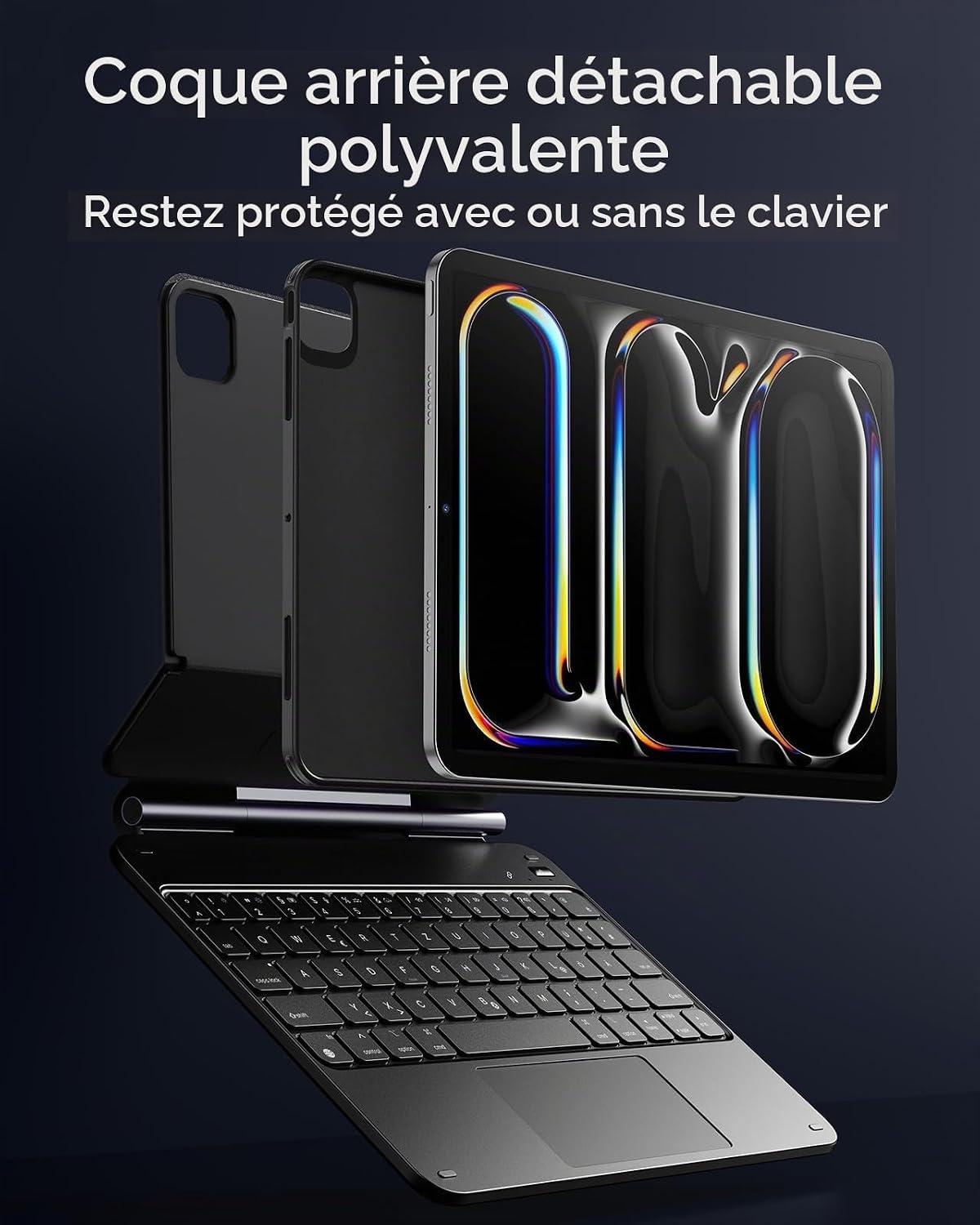 Étui clavier magnétique pour iPad Pro 11" M4 (2024) - QWERTZ - 34% de remise