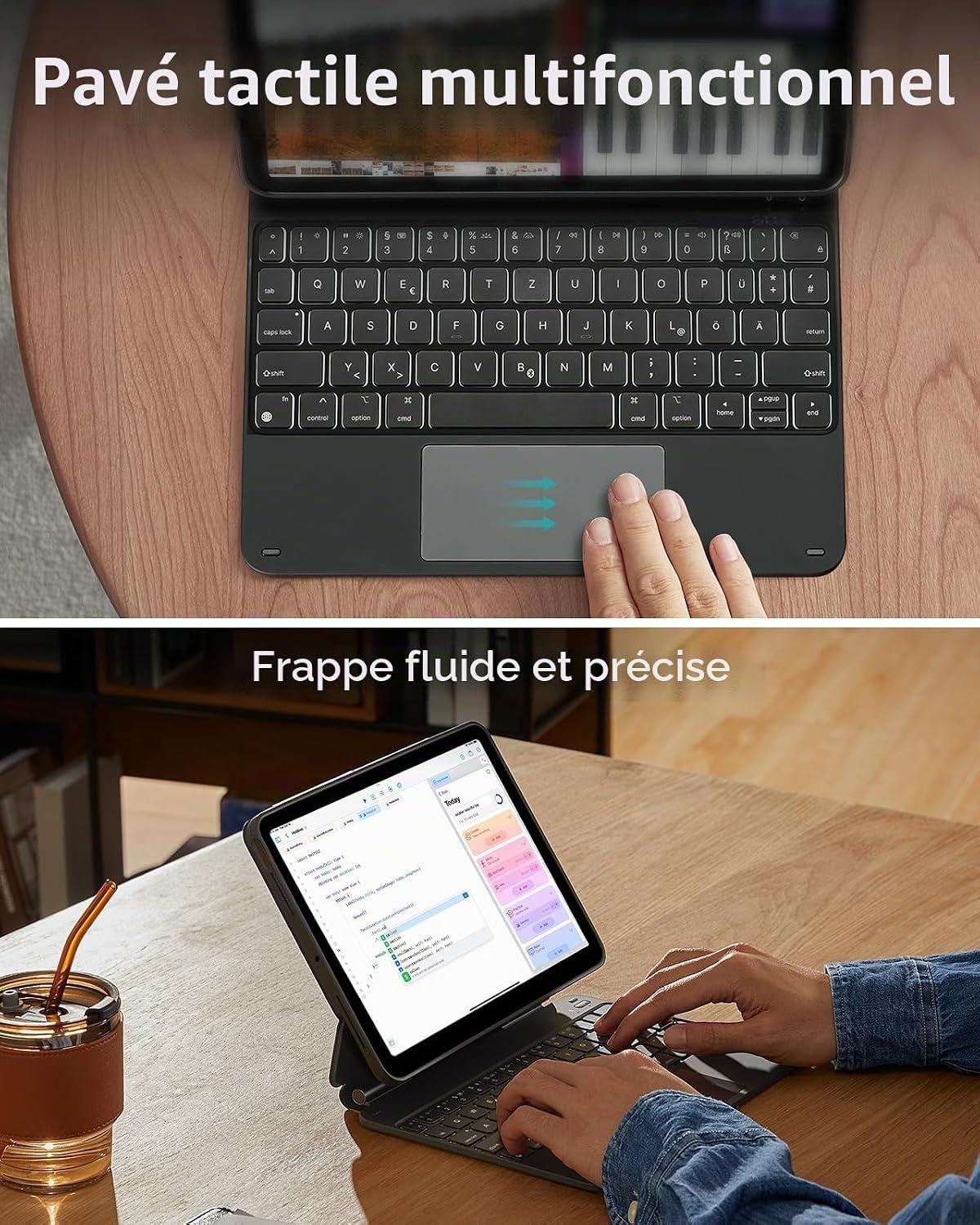 Étui clavier magnétique pour iPad Pro 11" M4 (2024) - QWERTZ - 34% de remise