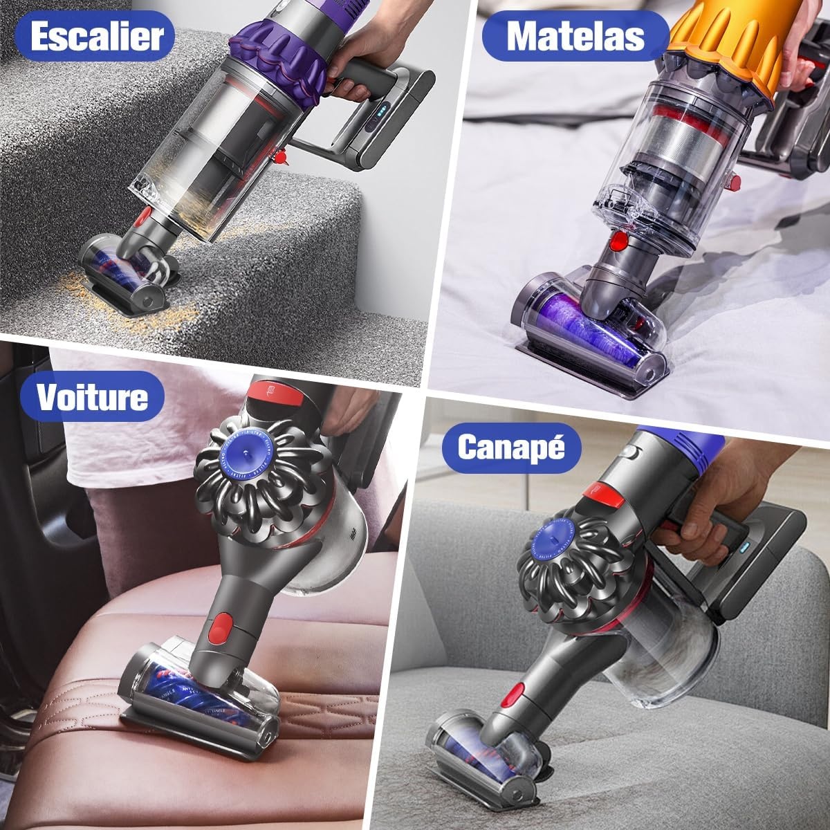 Mini brosse motorisée anti-emmêlement pour Dyson V15 V11 V10 V8 V7 - 32% de remise