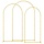 Ensemble 3 arches de mariage en acier doré - 34% de remise