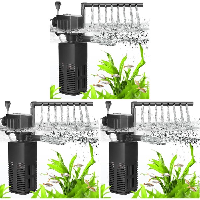 Filtre 4-en-1 pour aquarium 200L, 650 L/h - 31% de remise