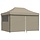 Tonnelle pliante pop-up 440x292 cm - Taupe - 35% de remise