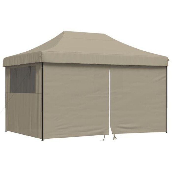 Vidaxl Tonnelle pliante pop-up 440x292 cm - Taupe - 35% de remise