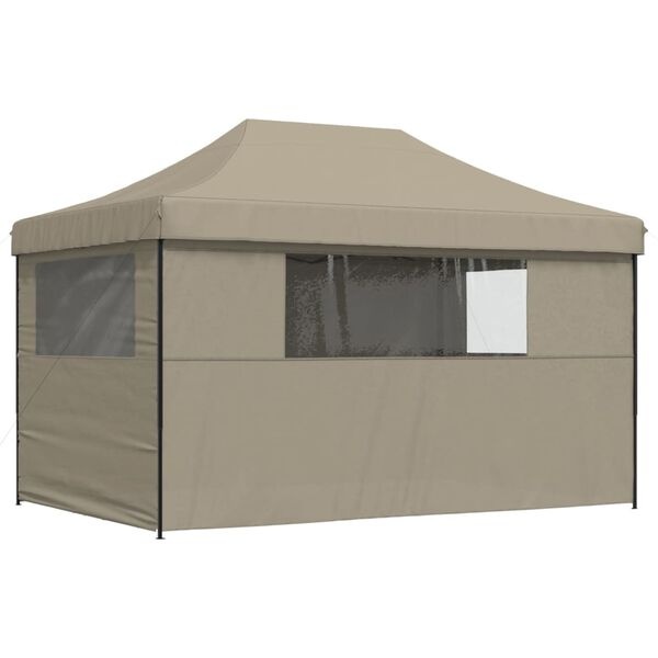 Vidaxl Tonnelle pliante pop-up 440x292 cm - Taupe - 35% de remise