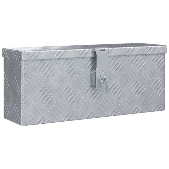 Vidaxl Coffre de rangement en aluminium 48,5x14x20 cm - 34% de remise