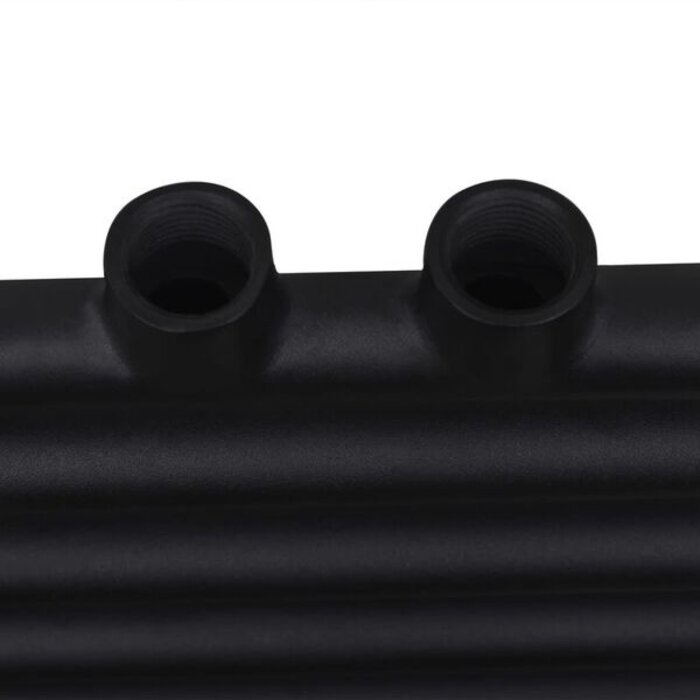 Vidaxl Radiateur sèche-serviettes droit 500x1160 mm noir - 34% de remise