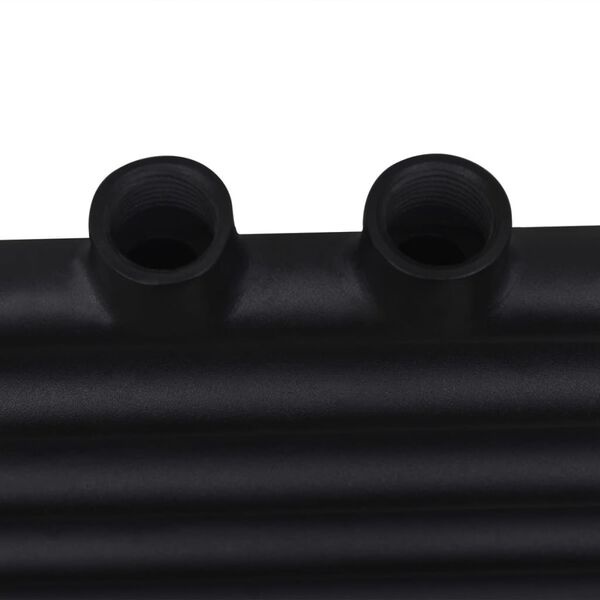 Vidaxl Radiateur sèche-serviettes droit 500x1160 mm noir - 34% de remise