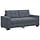 Canapé loveseat velours gris foncé - 180 cm - 35% de remise