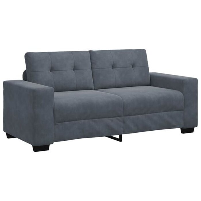 Vidaxl Canapé loveseat velours gris foncé - 180 cm - 35% de remise