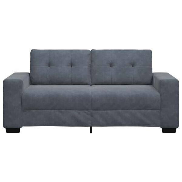 Vidaxl Canapé loveseat velours gris foncé - 180 cm - 35% de remise