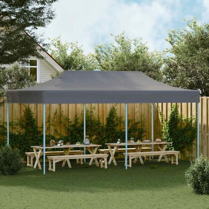 Vidaxl Tonnelle pliante pop-up 3x6m anthracite - 35% de remise