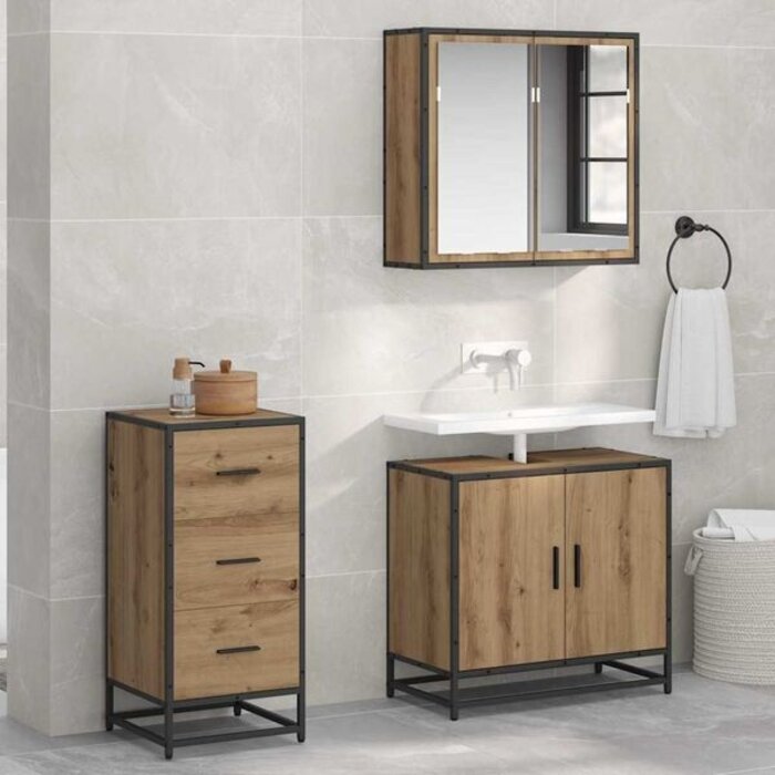 Vidaxl Buffet industriel aspect chêne artisanal - 34% de remise