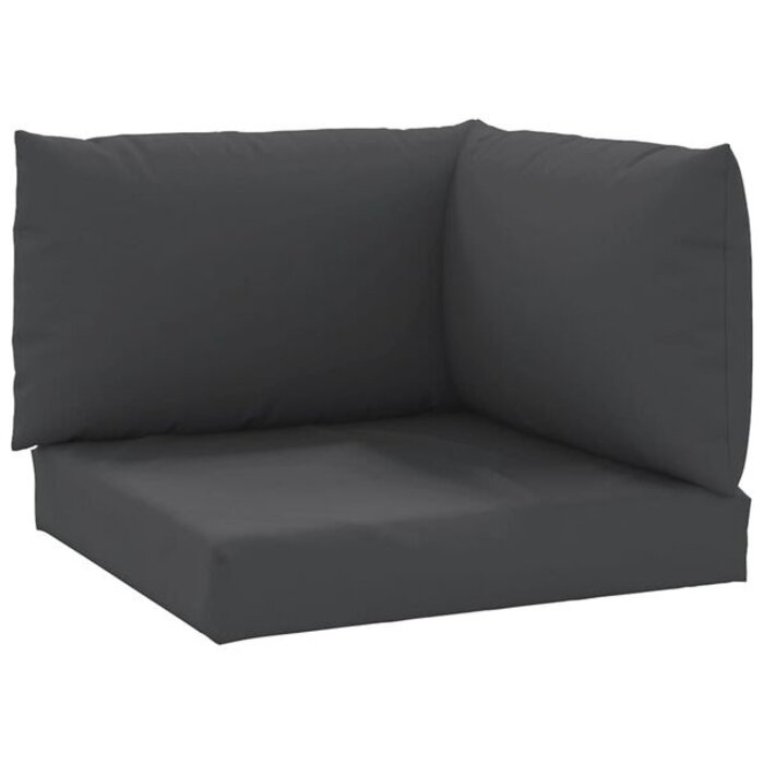 Vidaxl Lot de 3 coussins pour palette - 60 x 60 cm - Noir - 30% de remise